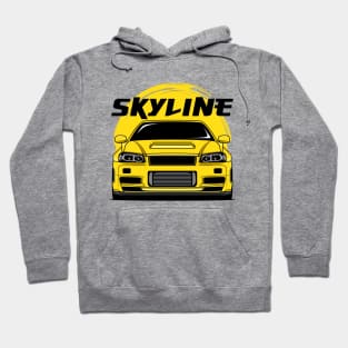 Yellow Skyline R34 Hoodie